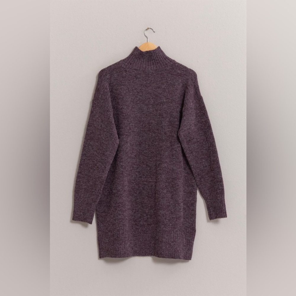 #124 Madison High Neck Sweater Dress
